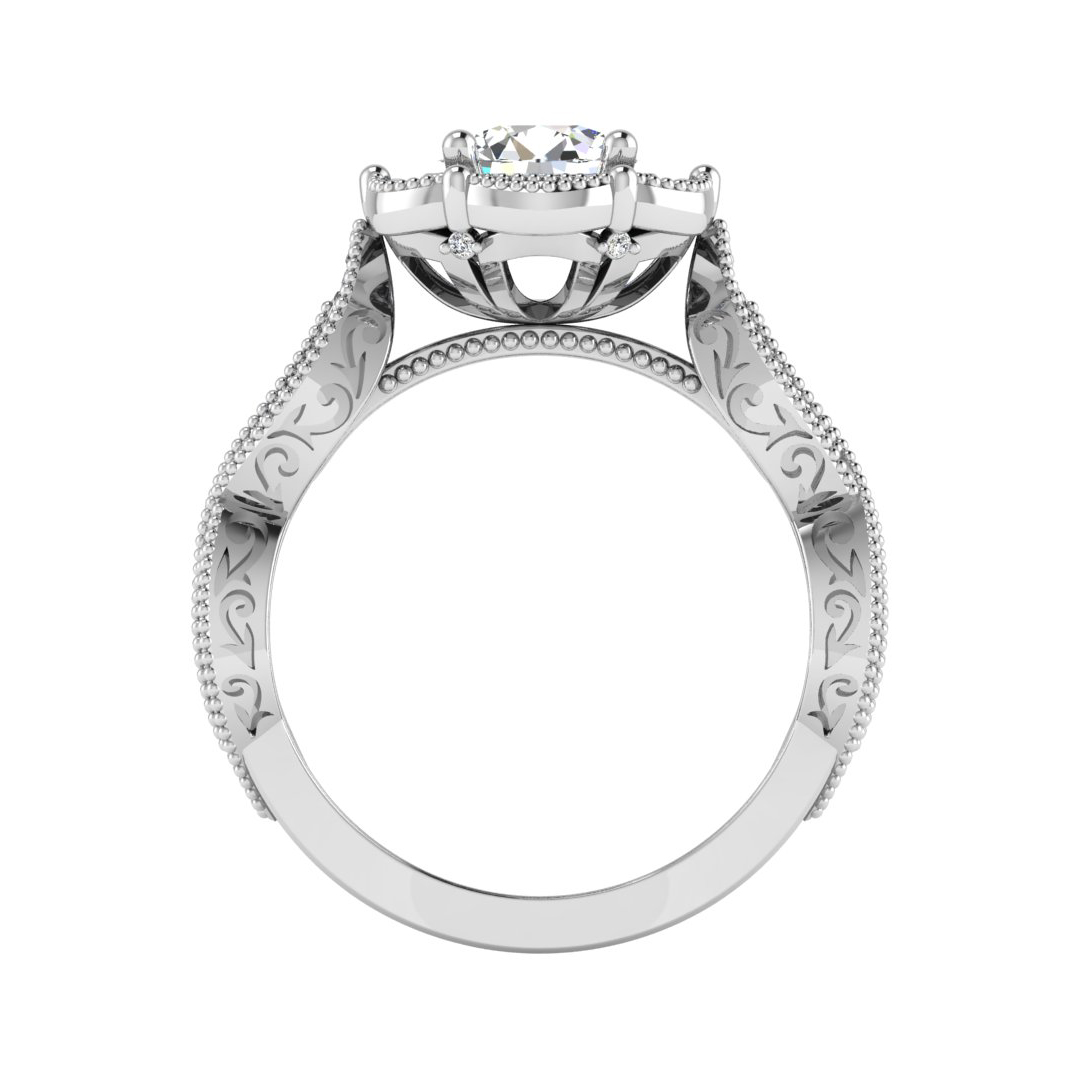 Amiyah Halo Engagement Ring